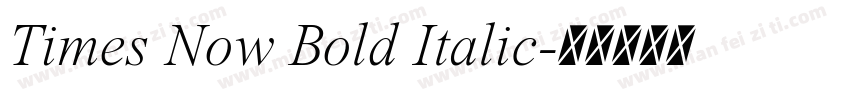 Times Now Bold Italic字体转换